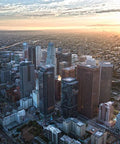 Flying over down town la with LA Flight School Inc